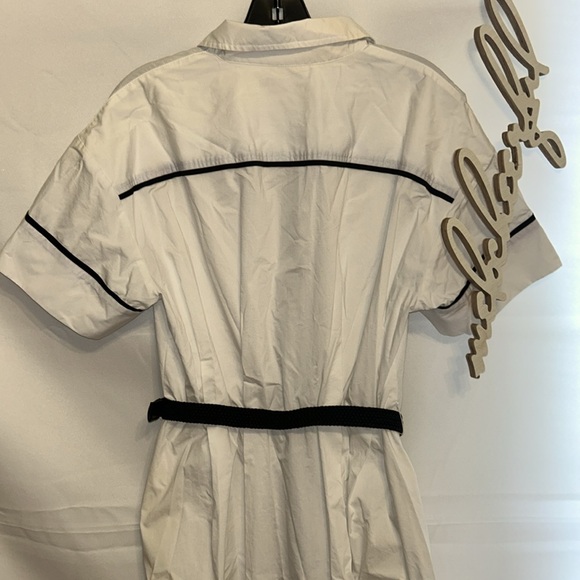 White Piped Kate Dress - Picture 9 of 12